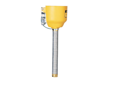 Bolt-On Funnel with Galvanized Hose for Steel Cans Only